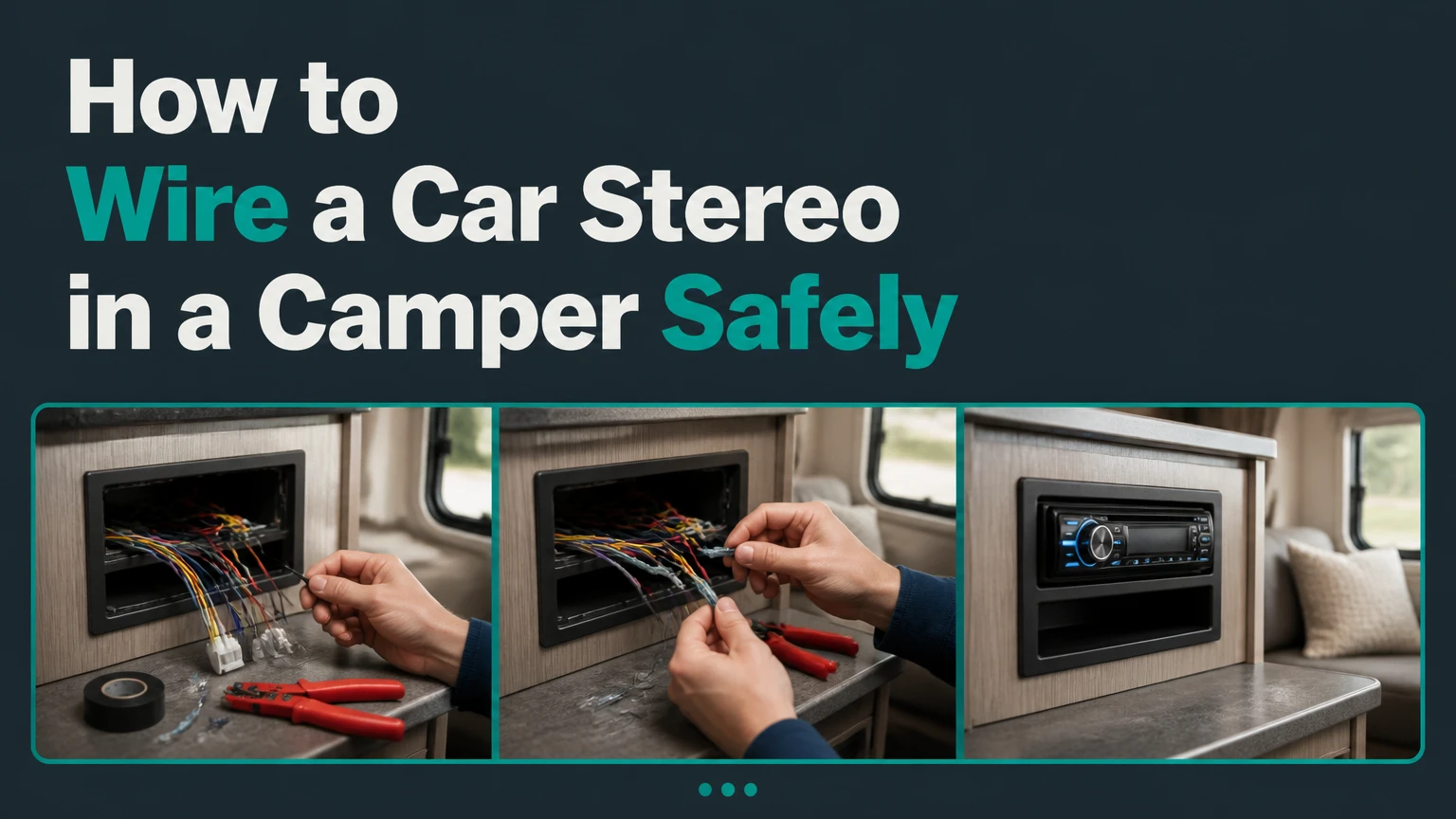 how to wire a car stereo in a camper