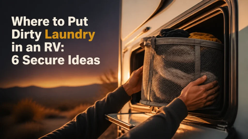 where to put dirty laundry in rv