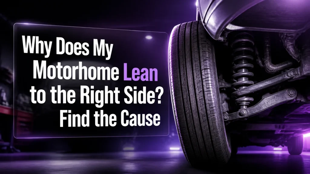 why does my motorhome lean to the right side
