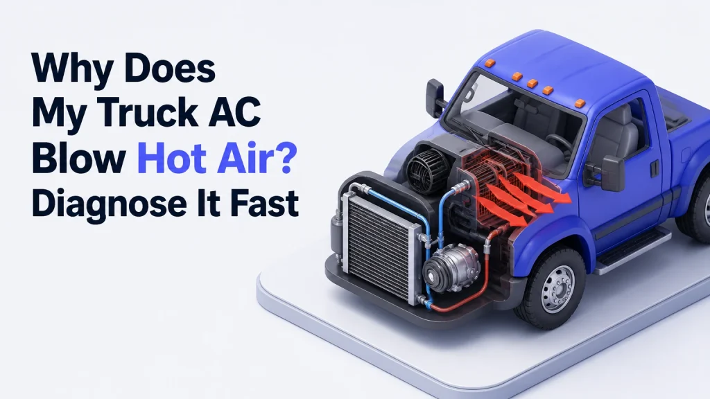 why does my truck ac blow hot air