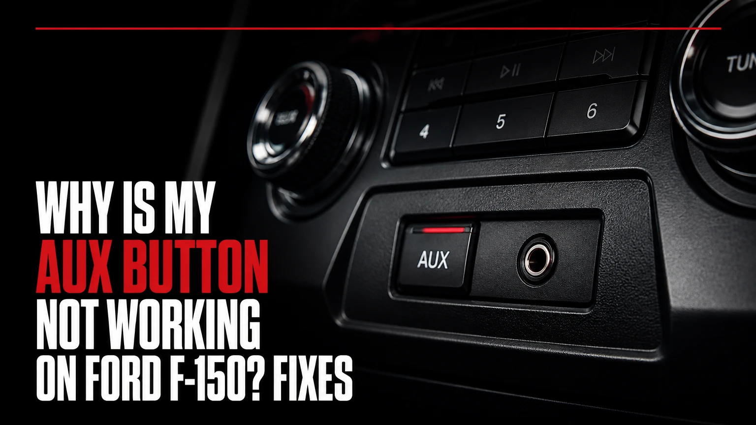 why is my aux button not working on ford f150