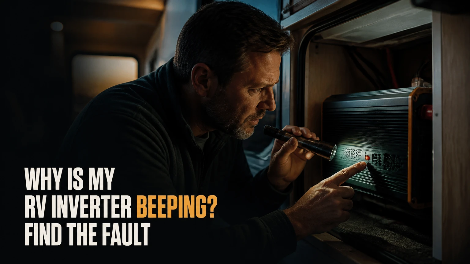 why is my rv inverter beeping