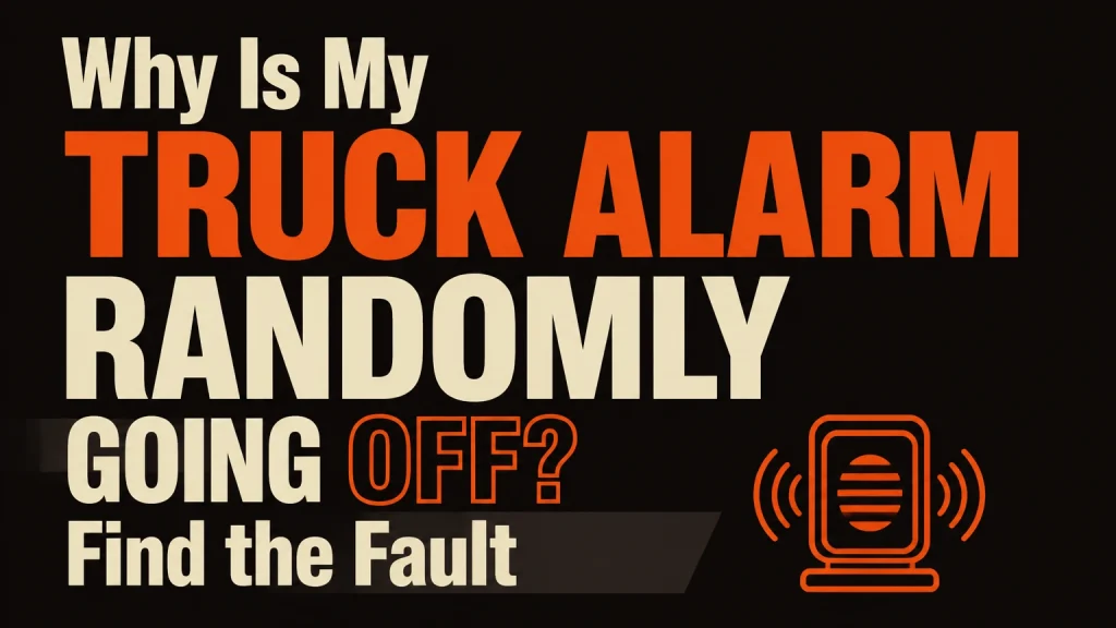 why is my truck alarm randomly going off